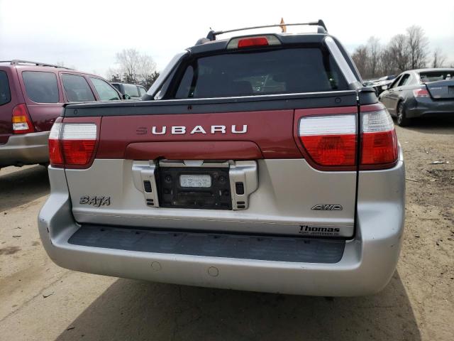 4S4BT62C247100930 - 2004 SUBARU BAJA SPORT RED photo 6