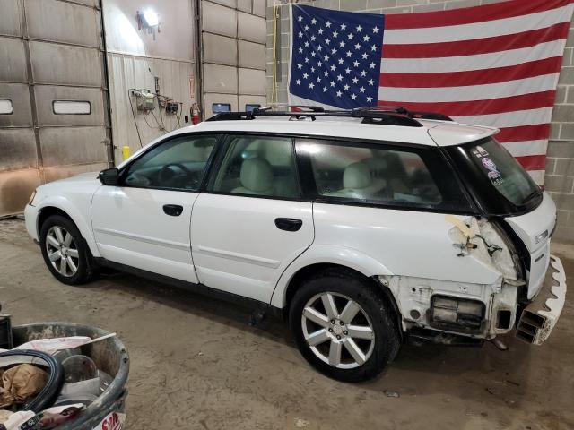 4S4BP61C367340609 - 2006 SUBARU LEGACY OUTBACK 2.5I WHITE photo 2