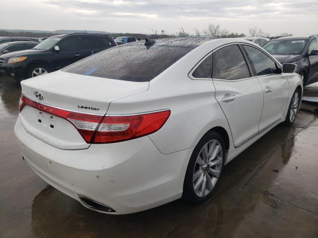 KMHFH4JG9EA379454 - 2014 HYUNDAI AZERA GLS WHITE photo 3