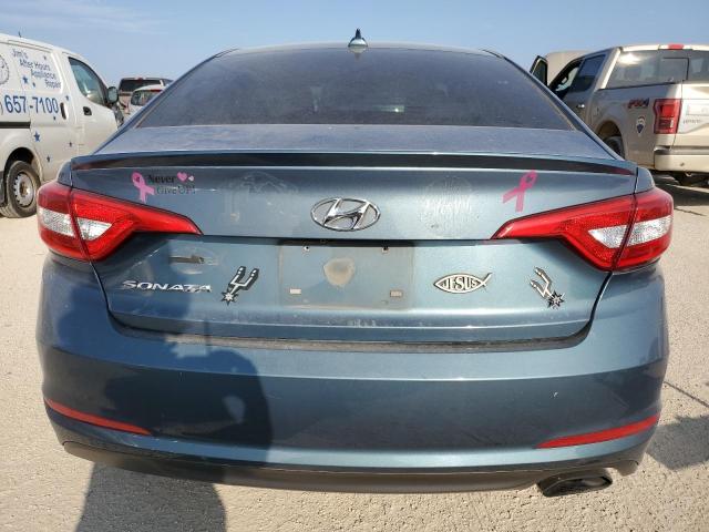 5NPE24AF6GH344150 - 2016 HYUNDAI SONATA SE BLUE photo 6