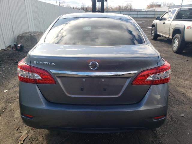 3N1AB7AP9FY226610 - 2015 NISSAN SENTRA S GRAY photo 6