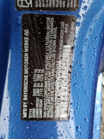 WBA3T7C5XFPW79194 - 2015 BMW 435 XI BLUE photo 12