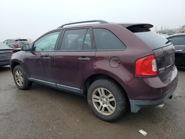 2FMDK3GC3BBA25064 - 2011 FORD EDGE SE BURGUNDY photo 2