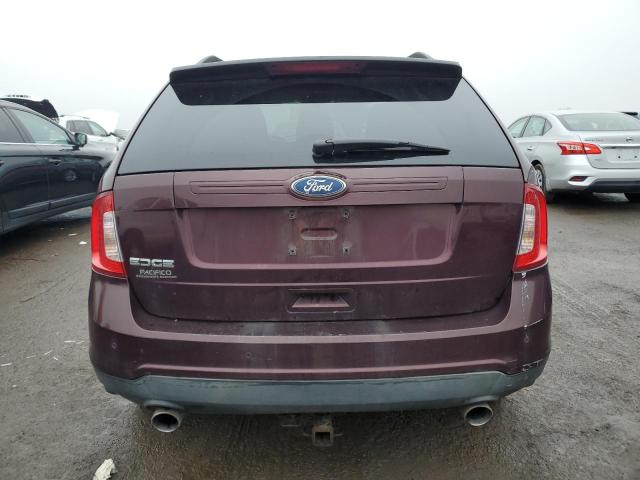 2FMDK3GC3BBA25064 - 2011 FORD EDGE SE BURGUNDY photo 6