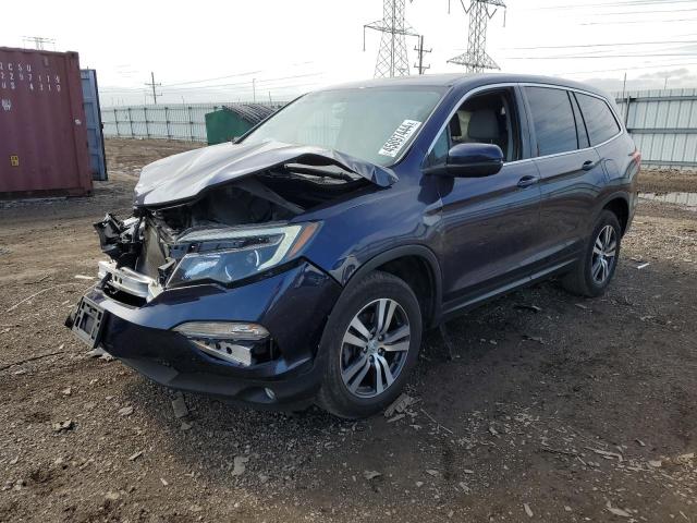 5FNYF6H7XGB110474 - 2016 HONDA PILOT EXLN BLUE photo 1