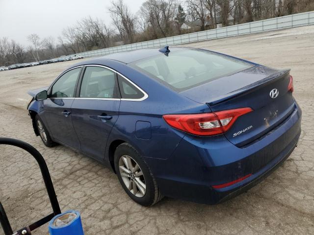 5NPE24AF7GH266557 - 2016 HYUNDAI SONATA SE BLUE photo 2