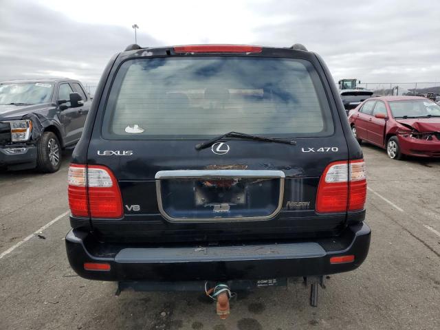 JT6HT00W8W0022990 - 1998 LEXUS LX 470 BLACK photo 6