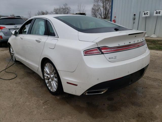 3LN6L2GK6FR606301 - 2015 LINCOLN MKZ WHITE photo 2