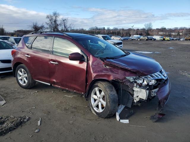 JN8AZ18W99W142399 - 2009 NISSAN MURANO S MAROON photo 4