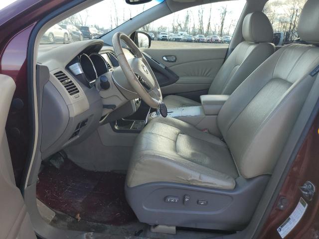 JN8AZ18W99W142399 - 2009 NISSAN MURANO S MAROON photo 7