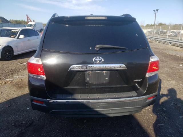5TDBK3EH6DS213329 - 2013 TOYOTA HIGHLANDER BASE أسود صورة 6