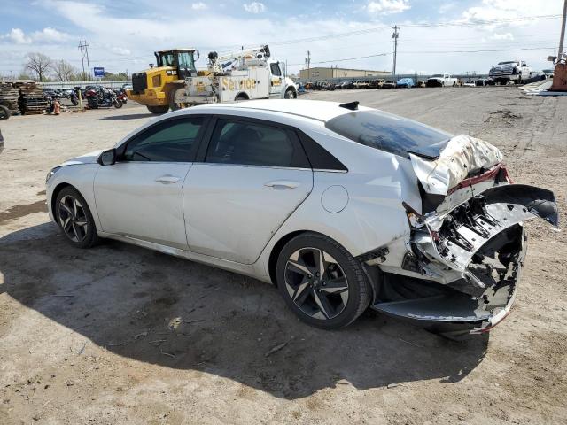 5NPLP4AG2MH033294 - 2021 HYUNDAI ELANTRA LIMITED WHITE photo 2