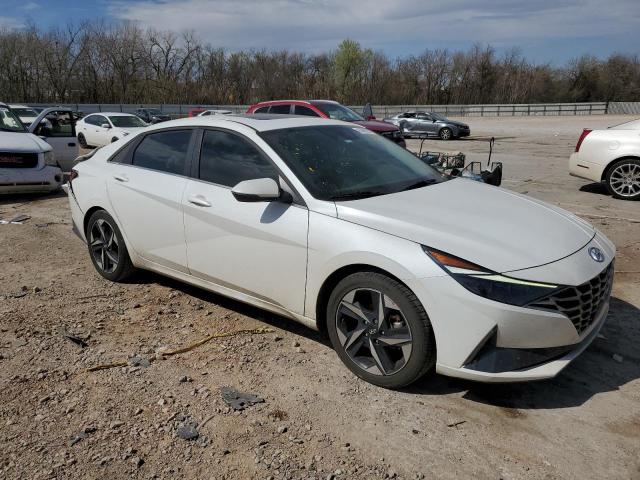 5NPLP4AG2MH033294 - 2021 HYUNDAI ELANTRA LIMITED WHITE photo 4