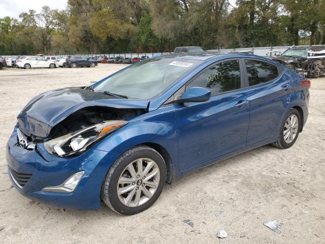 KMHDH4AE9GU606911 - 2016 HYUNDAI ELANTRA SE BLUE photo 1