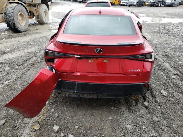 JTHGZ1B26N5052766 - 2022 LEXUS IS 350 F-SPORT RED photo 6