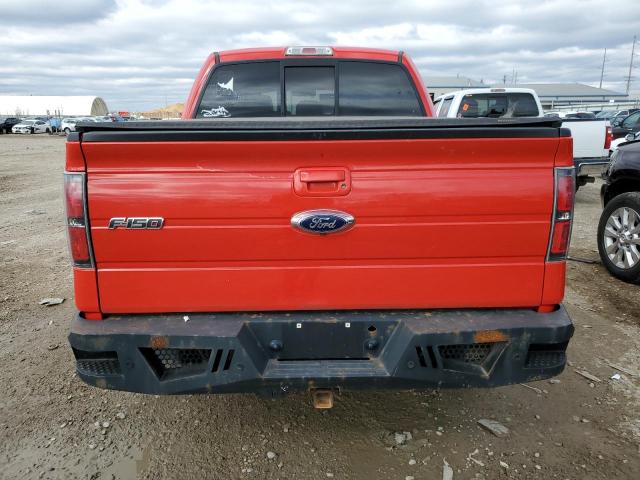1FTFW1ET0DFD42360 - 2013 FORD F150 SUPERCREW RED photo 6