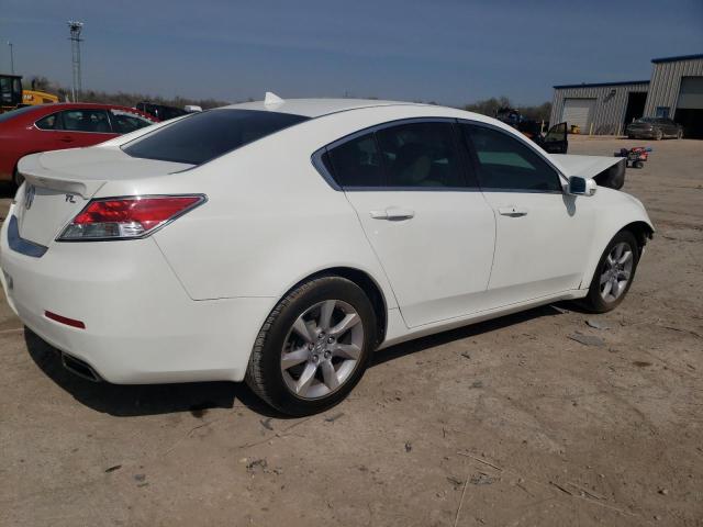 19UUA8F5XDA009886 - 2013 ACURA TL TECH WHITE photo 3