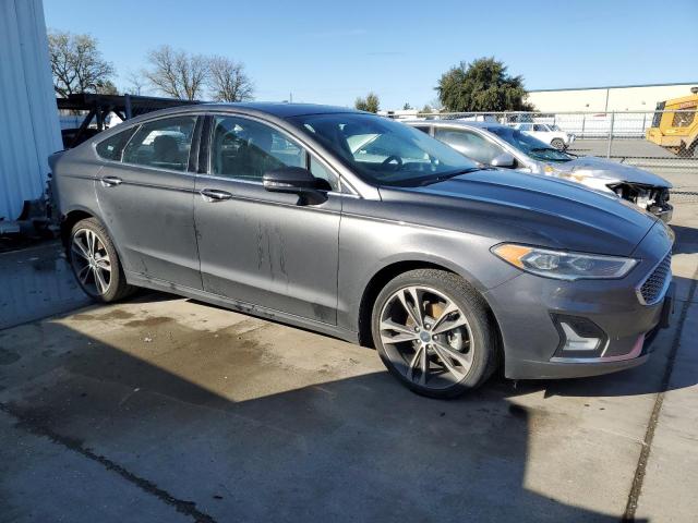 3FA6P0D96KR184528 - 2019 FORD FUSION TITANIUM GRAY photo 4