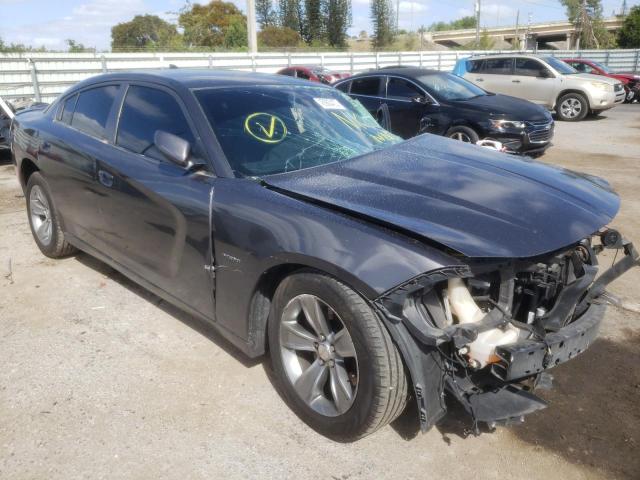 2C3CDXCT5GH114747 - 2016 DODGE CHARGER R/T GRAY photo 4