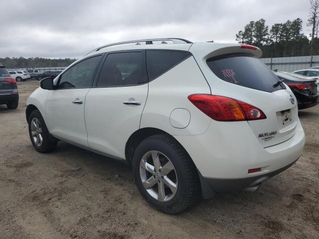 JN8AZ1MU1AW017664 - 2010 NISSAN MURANO S WHITE photo 2