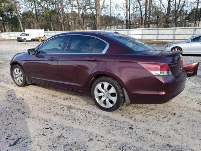 JHMCP26818C007436 - 2008 HONDA ACCORD EXL BURGUNDY photo 2