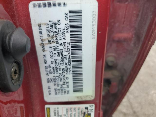 5Y2SL62894Z462712 - 2004 PONTIAC VIBE RED photo 12