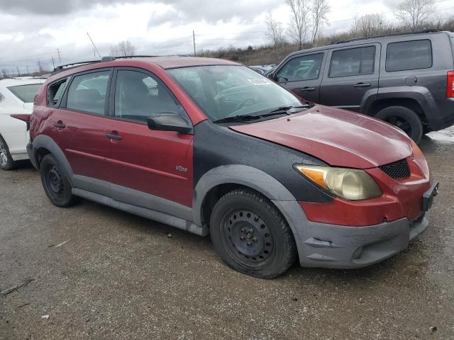 5Y2SL62894Z462712 - 2004 PONTIAC VIBE RED photo 4