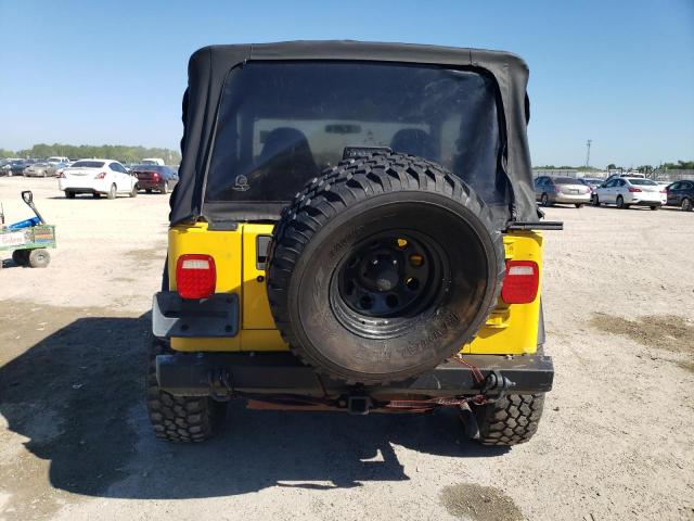 1J4FA49S71P342468 - 2001 JEEP WRANGLER / SPORT YELLOW photo 6