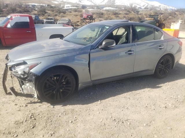 JN1BV7AR3EM707743 - 2014 INFINITI Q50 BASE BLUE photo 1