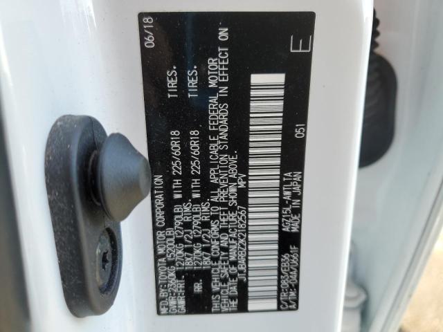 JTJBARBZ2K2182567 - 2019 LEXUS NX 300 BASE თეთრი ფოტო 13