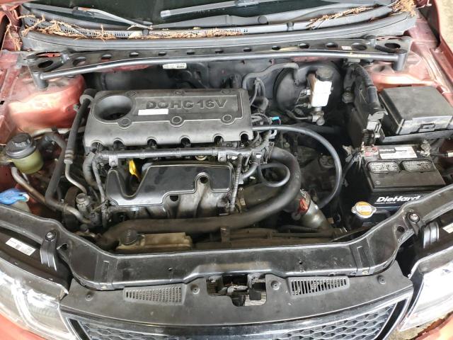 KNAFW6A38A5137113 - 2010 KIA FORTE SX ORANGE photo 11