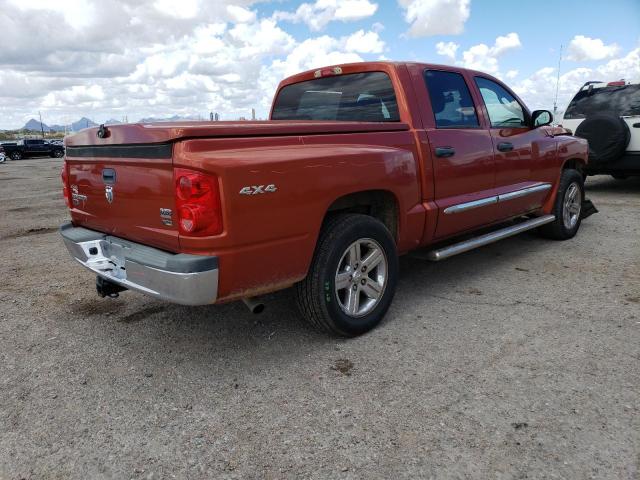 1D3HW58N98S578183 - 2008 DODGE DAKOTA QUAD LARAMIE ORANGE photo 3