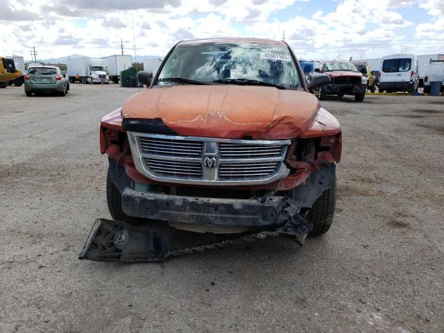 1D3HW58N98S578183 - 2008 DODGE DAKOTA QUAD LARAMIE ORANGE photo 5