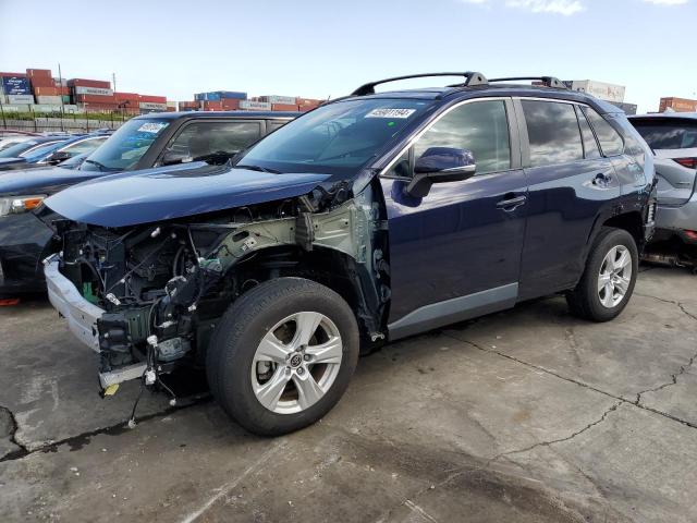 2T3W1RFV4MW134431 - 2021 TOYOTA RAV4 XLE BLUE photo 1