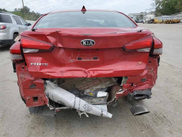 3KPFL4A79JE207712 - 2018 KIA FORTE LX RED photo 6