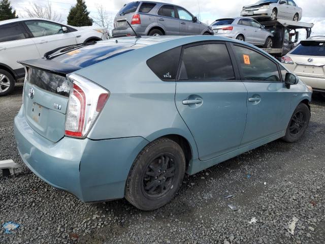 JTDKN3DU9E1746862 - 2014 TOYOTA PRIUS TURQUOISE photo 3