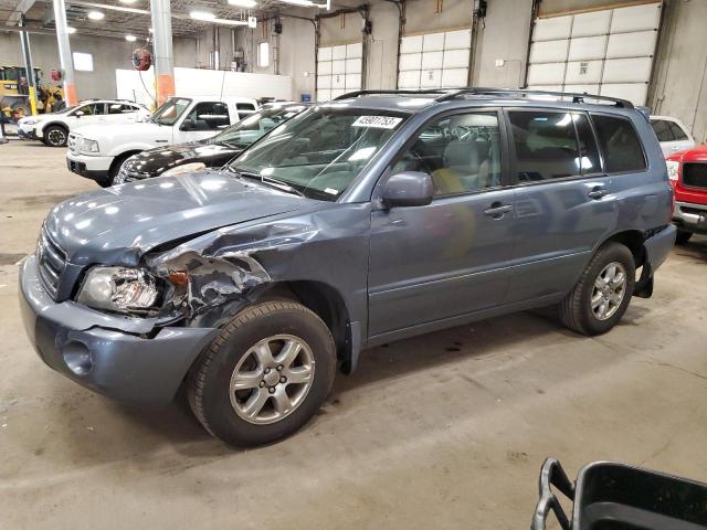 JTEEP21A270230195 - 2007 TOYOTA HIGHLANDER SPORT BLUE photo 1