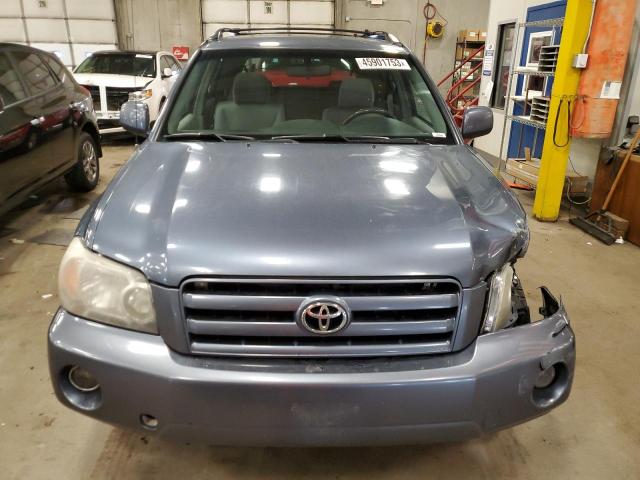 JTEEP21A270230195 - 2007 TOYOTA HIGHLANDER SPORT BLUE photo 5