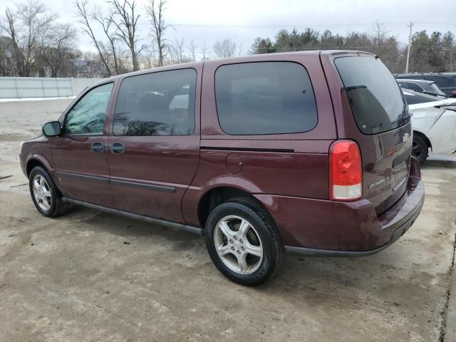 1GNDV231X8D162927 - 2008 CHEVROLET UPLANDER LS BURGUNDY photo 2