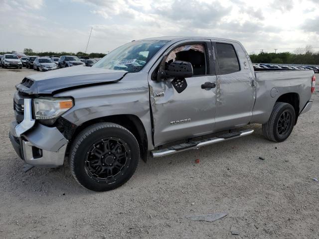 5TFRY5F11EX149626 - 2014 TOYOTA TUNDRA DOUBLE CAB SR/SR5 SILVER photo 1