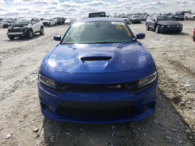 2C3CDXGJ3KH740136 - 2019 DODGE CHARGER SCAT PACK BLUE photo 5