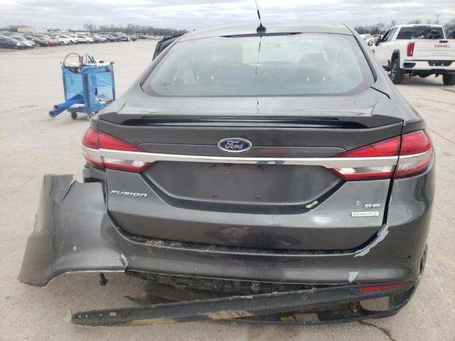 3FA6P0HD7JR195647 - 2018 FORD FUSION SE GRAY photo 6