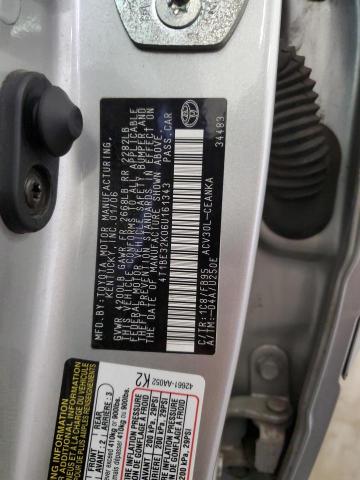 4T1BE32K06U161343 - 2006 TOYOTA CAMRY LE SILVER photo 13