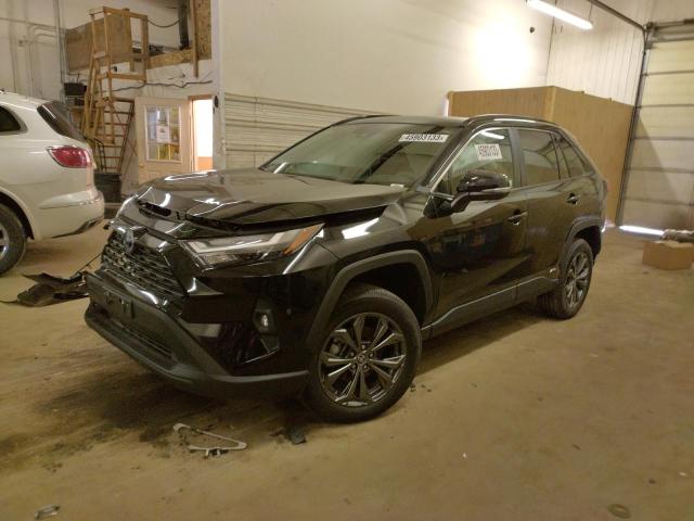 4T3B6RFV1NU096545 - 2022 TOYOTA RAV4 XLE PREMIUM BLACK photo 1