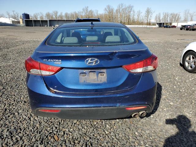 KMHDH6AE1DU002518 - 2013 HYUNDAI ELANTRA CO GS BLUE photo 6