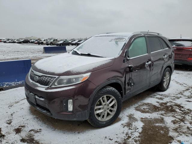 5XYKTCA6XEG547959 - 2014 KIA SORENTO LX BURGUNDY photo 1