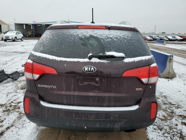 5XYKTCA6XEG547959 - 2014 KIA SORENTO LX BURGUNDY photo 6