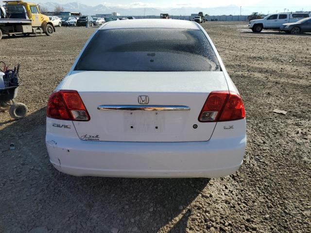 2HGES16543H578533 - 2003 HONDA CIVIC LX WHITE photo 6