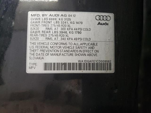 WA1DGAFE1CD009562 - 2012 AUDI Q7 PRESTIGE 黑色 照片 12