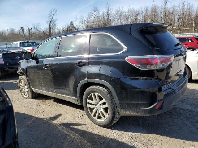 5TDZKRFH9ES004832 - 2014 TOYOTA HIGHLANDER LE BLACK photo 2